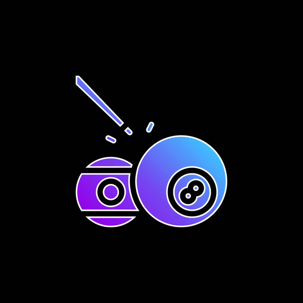 Ball Pool blue gradient vector icon - Vector, Image
