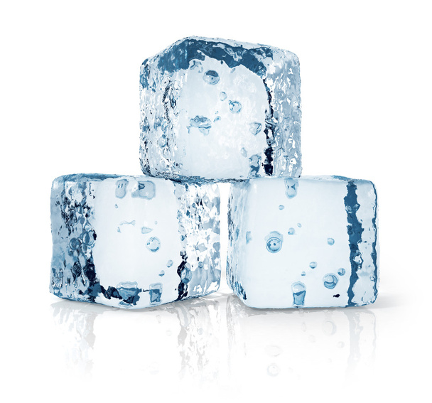 Tre cubetti di ghiaccio
 - Foto, immagini