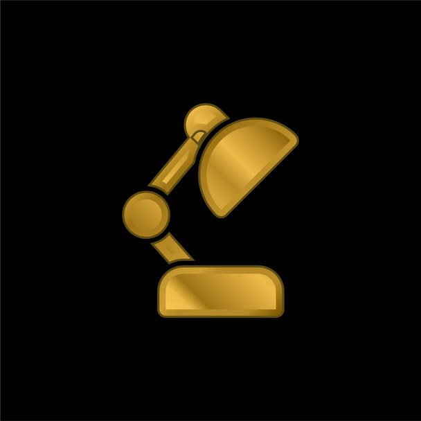 Регульована лампа з золотим покриттям металева іконка або вектор логотипу
 - Вектор, зображення