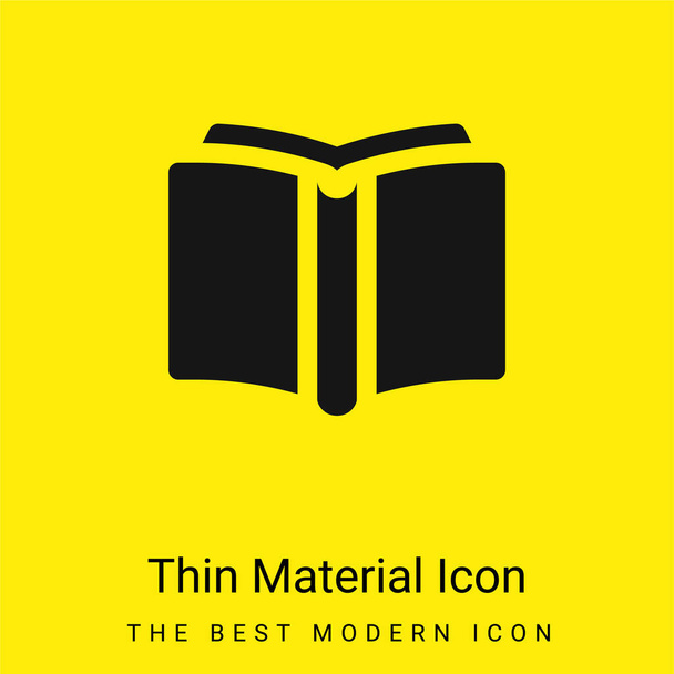 Книжный минимум из ярко-желтого материала - Вектор,изображение