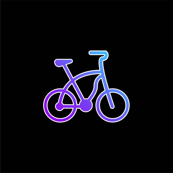 Bisiklet mavi gradyan vektör simgesi - Vektör, Görsel