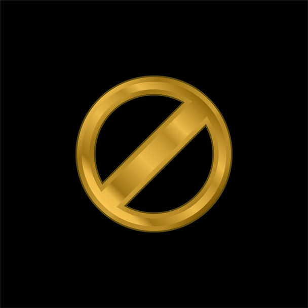 Заблокований символ Золота металева іконка або вектор логотипу
 - Вектор, зображення