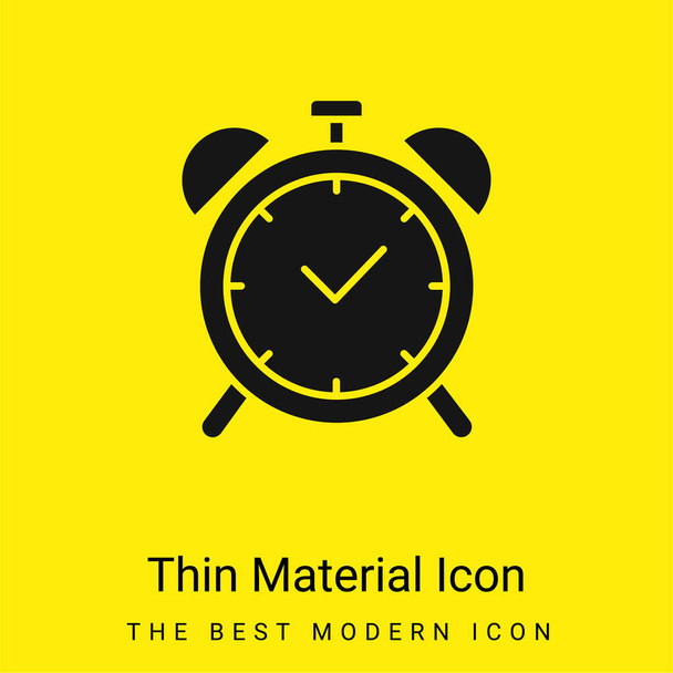Allarme icona minimale materiale giallo brillante - Vettoriali, immagini