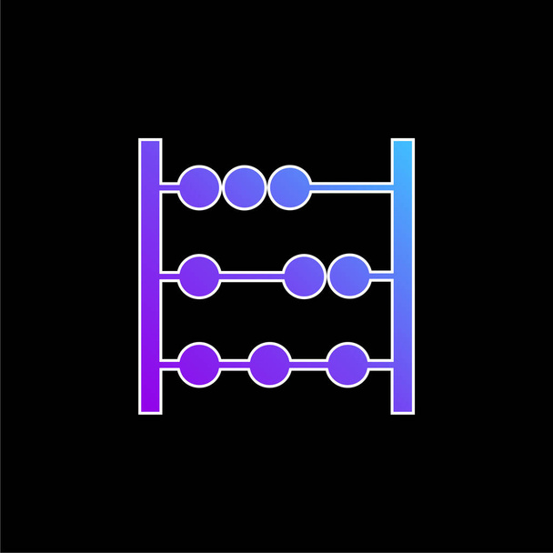 Abacus niebieski gradient wektor ikona - Wektor, obraz