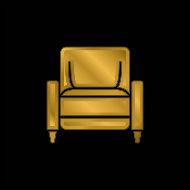 Крісло Золота металева іконка або вектор логотипу
 - Вектор, зображення