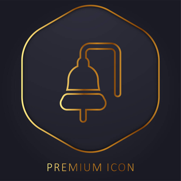 Lodní Bell zlatá čára prémie logo nebo ikona - Vektor, obrázek