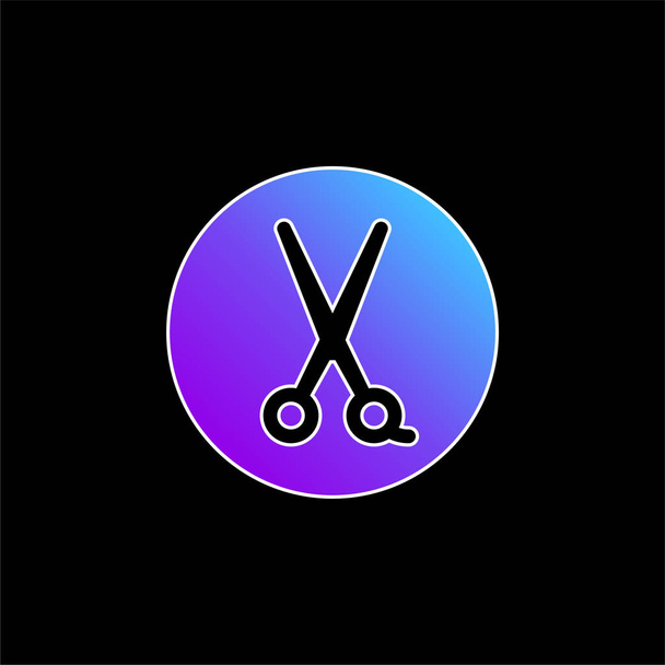 Barber Shop blue gradient vector icon - Vector, Image