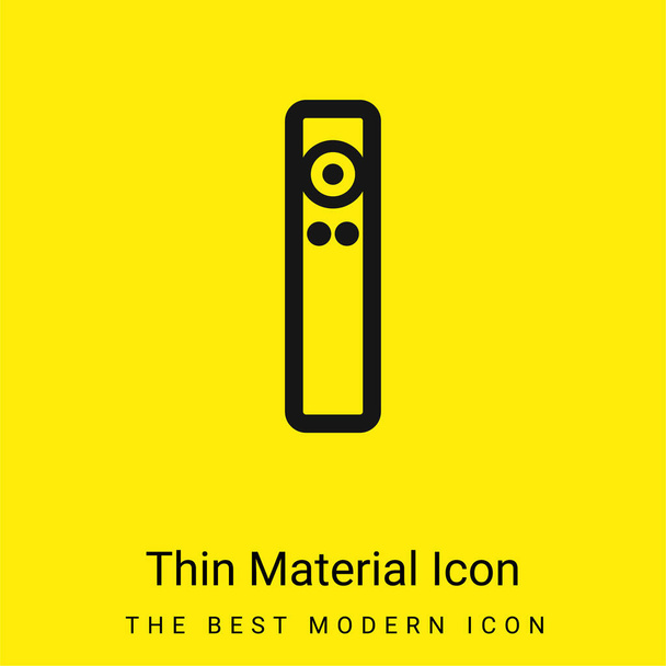 Apple Remote minimal bright yellow material icon - Vector, Image