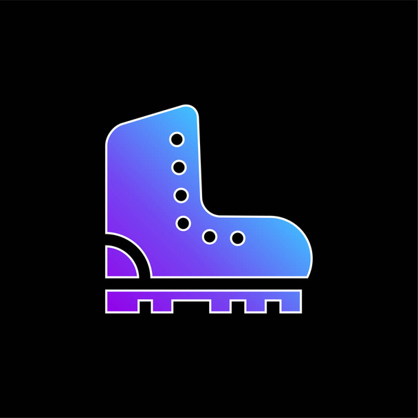 Boots blue gradient vector icon - Vector, Image