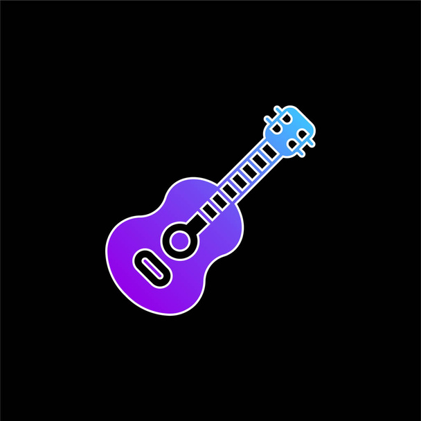 Акустична гітара синій градієнт Векторна піктограма
 - Вектор, зображення