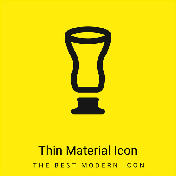 Big Beer Jar minimální jasně žlutá ikona materiálu - Vektor, obrázek