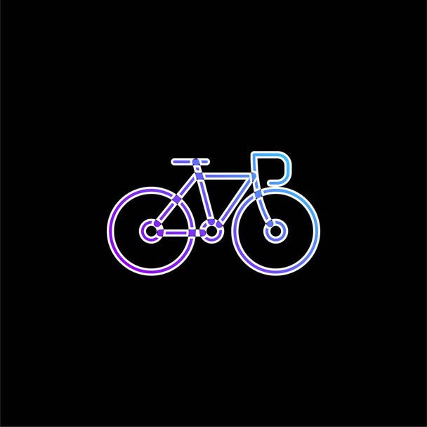 Fahrrad blaues Gradienten-Vektor-Symbol - Vektor, Bild