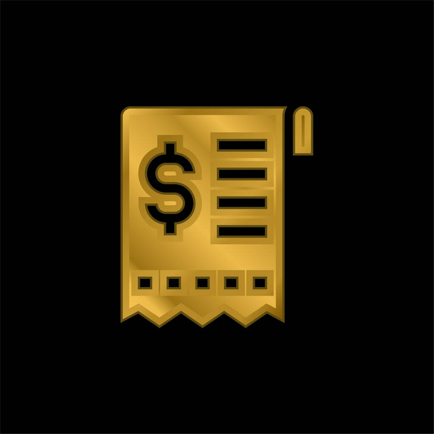 Білл золотий металевий значок або вектор логотипу
 - Вектор, зображення