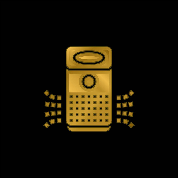 Золота металева іконка очищувача повітря або вектор логотипу
 - Вектор, зображення