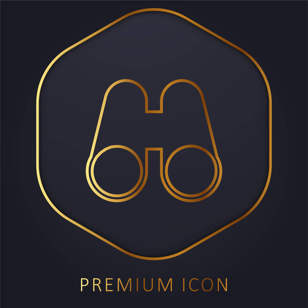 Fernglas Golden Line Premium Logo oder Symbol - Vektor, Bild
