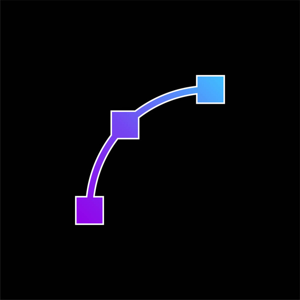 Arc blue gradient vector icon - Vector, Image
