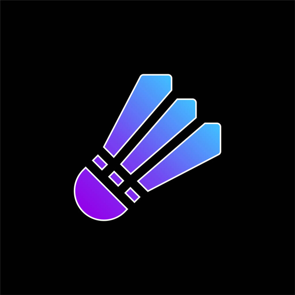 Badminton blu gradiente vettoriale icona - Vettoriali, immagini