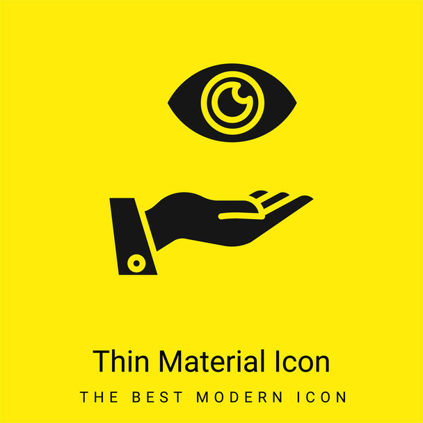 Activity minimal bright yellow material icon - Vector, Image