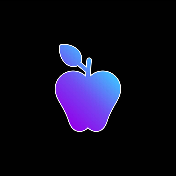 Icona vettoriale gradiente blu mela - Vettoriali, immagini