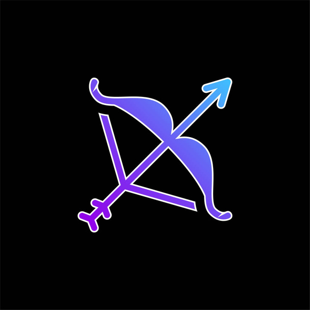 Artemis blue gradient vector icon - Vector, Image