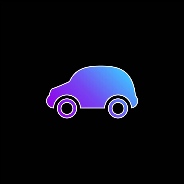 Black Car blue gradient vector icon - Vector, imagen