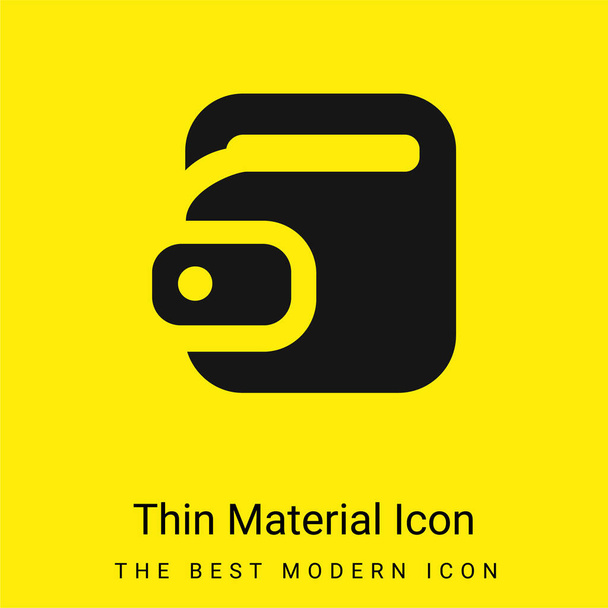 Big Torch minimal bright yellow material icon - Vector, afbeelding