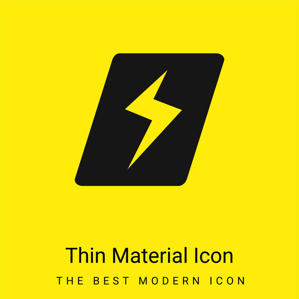 Appstorm minimal bright yellow material icon - Vector, afbeelding