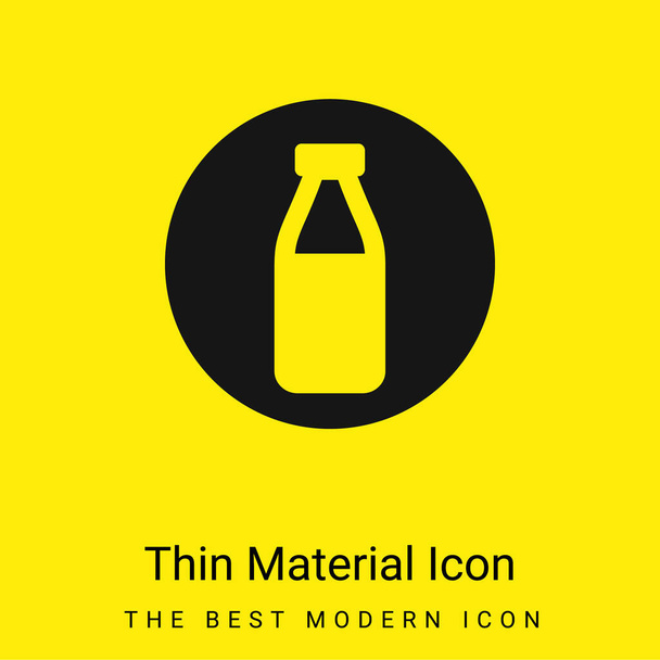 Allergens Milk minimal bright yellow material icon - Vektör, Görsel