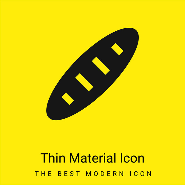 Chléb minimální jasně žlutý materiál ikona - Vektor, obrázek
