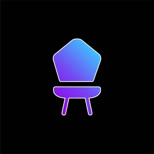 Baby Chair blaues Gradienten-Vektor-Symbol - Vektor, Bild