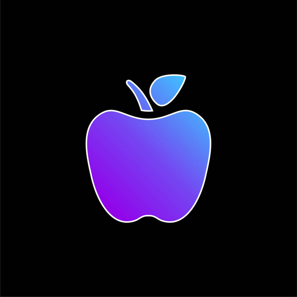 Εικόνα διανύσματος μπλε βαθμίδας Apple - Διάνυσμα, εικόνα
