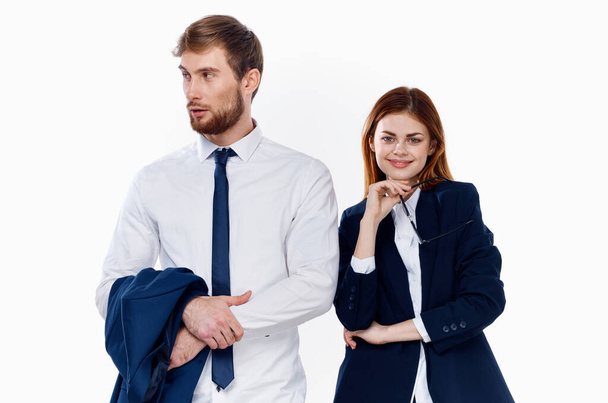 young couple work colleagues financial lifestyle communication - Φωτογραφία, εικόνα