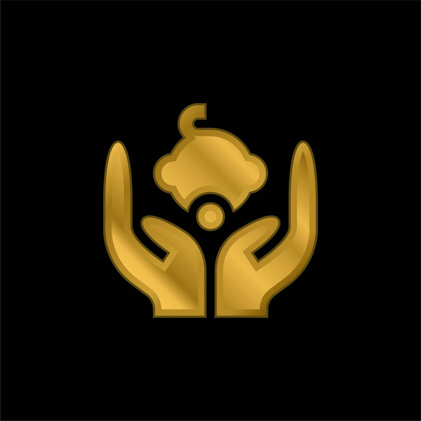 Дитяча золота металева іконка або вектор логотипу
 - Вектор, зображення