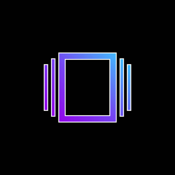 Albums blue gradient vector icon - Vektor, kép
