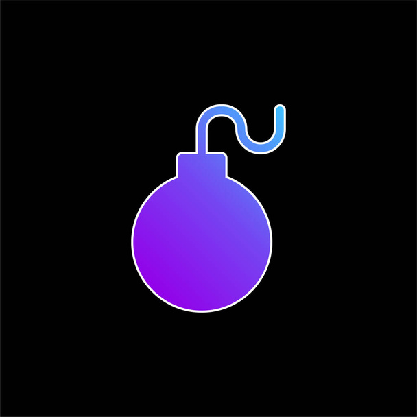 icona vettoriale gradiente blu bomba - Vettoriali, immagini
