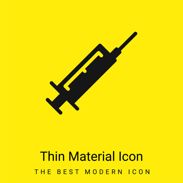 Botox minimal bright yellow material icon - Vector, Image