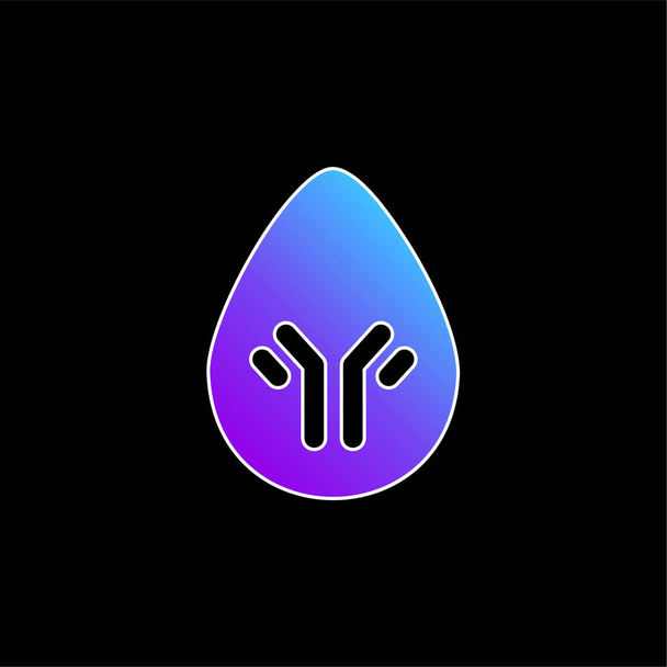 Vektorová ikona Blood Drop blue gradient - Vektor, obrázek