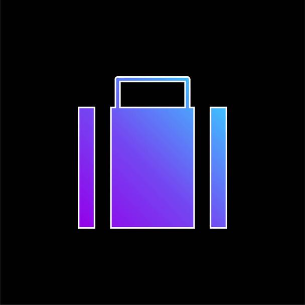 Cartella blu gradiente icona vettoriale - Vettoriali, immagini