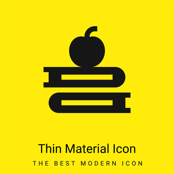 Libri icona minimale materiale giallo brillante - Vettoriali, immagini