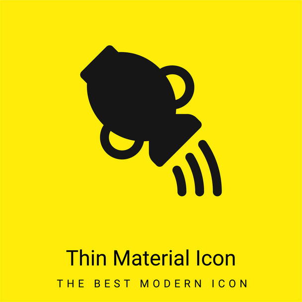 Vodnář minimální jasně žlutá ikona materiálu - Vektor, obrázek