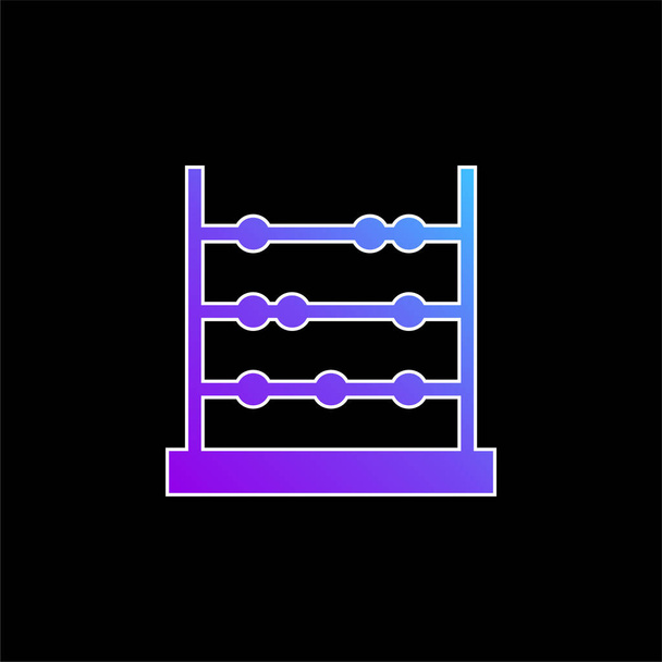 Vektorová ikona Abacus blue gradient - Vektor, obrázek