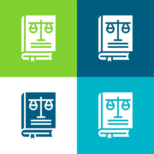 Bibbia Set di icone minimali a quattro colori - Vettoriali, immagini