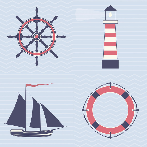 Sign of sea profession - Vector, Image