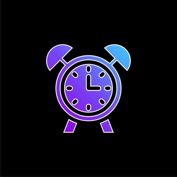 Alarm Saati mavi eğimli vektör simgesi - Vektör, Görsel