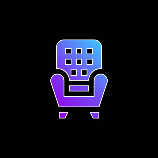 Крісло синій градієнт Векторна піктограма
 - Вектор, зображення