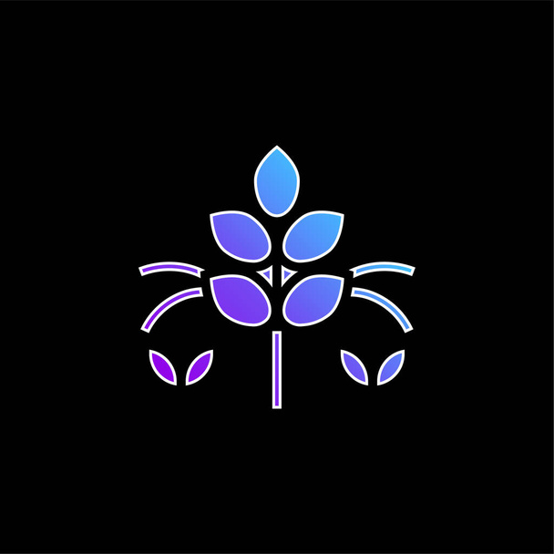 Значок агрономического синего градиента - Вектор,изображение