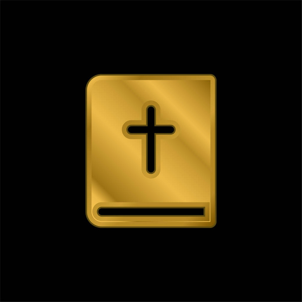 Αγία Γραφή επιχρυσωμένο μέταλλο εικονίδιο ή το λογότυπο διάνυσμα - Διάνυσμα, εικόνα