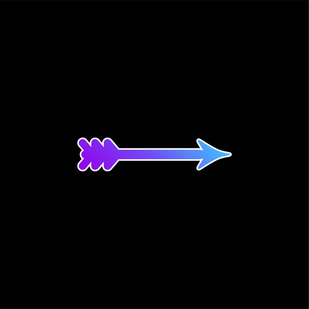 Arrow blue gradient vector icon - Vector, Image