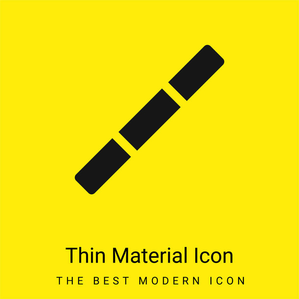 Bo minimální jasně žlutá ikona materiálu - Vektor, obrázek
