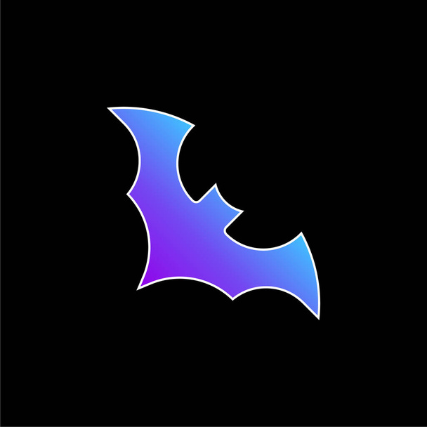 murciélago azul gradiente vector icono - Vector, imagen